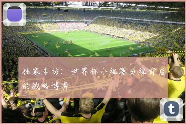 独家专访:世界杯小组赛分组背后的战略博弈